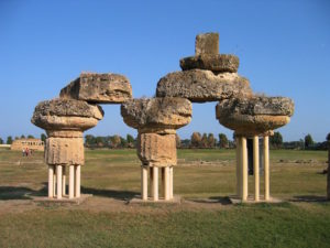 Базиликата_Parco archeologico di Metaponto.Le rovine